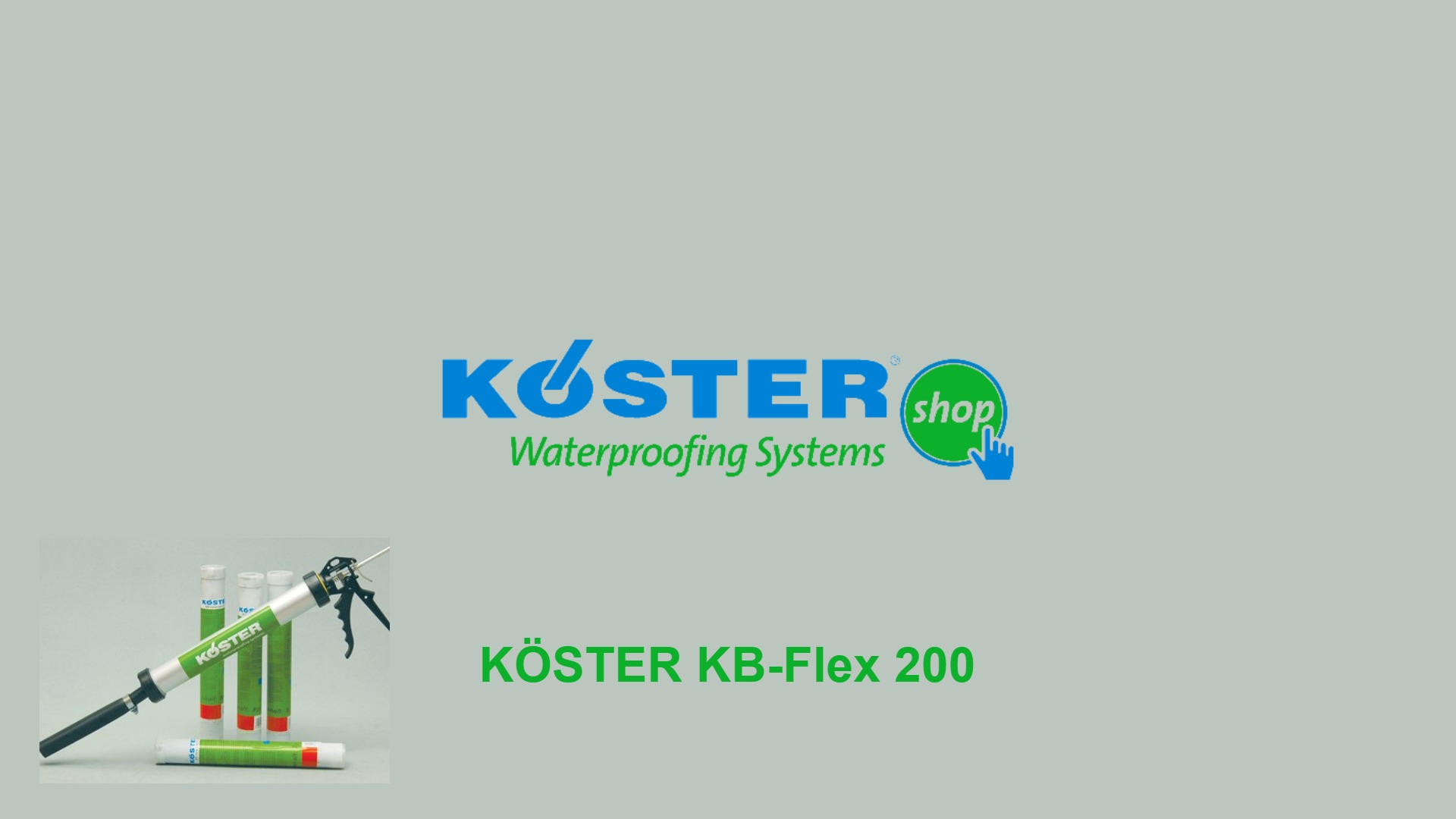 KÖSTER KB FLEX  200 Kablo ve Boru Geçişleri Su Yalıtımı için Mastik